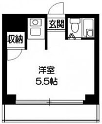 サンピア月見台 ワンルームの間取図画像