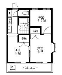 メゾン美住 3Kの間取図画像
