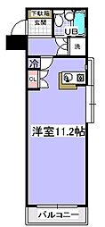 ローズマンションA28 ワンルームの間取図画像