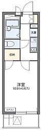 レオパレスT&K 1Kの間取図画像