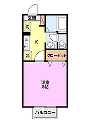 間取図画像 1K