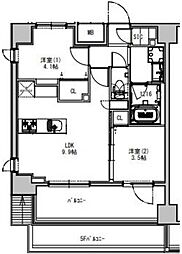 エスレジデンス押上サウス 703 7階2DKの間取り