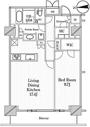 JPnoie恵比寿西 1LDKの間取図画像