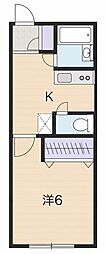 ウィング三軒茶屋 1Kの間取図画像