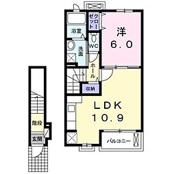 ベルコリーヌ 1LDKの間取図画像