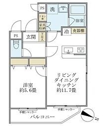 The Shinagawa East Residence 1LDKの間取図画像