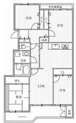 Ts garden横浜反町 5階4LDKの間取り