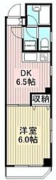 クレール西尾久 7階1DKの間取り