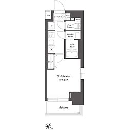 SS.FLAT北品川 7階1Kの間取り