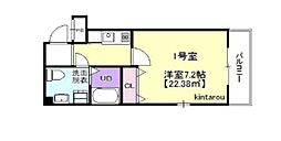 フレグランスウィンド 1Kの間取図画像