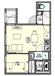 ＫＬＥＩＳ一之江III 1階1LDKの間取り
