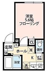 グランクオール板橋本町サウスレジデンス 1階1Kの間取り