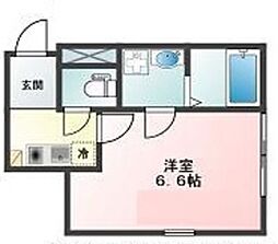 GRANT HOMES上落合 1階1Kの間取り