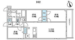 S-RESIDENCE富士見ヶ丘afford 1階3LDKの間取り