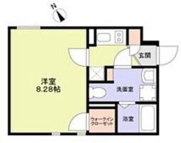 ザ・レジデンス市谷台町 1Kの間取図画像