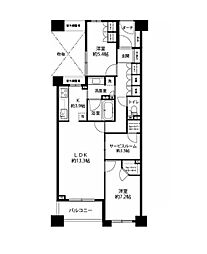 フューズ・コート175 5階2SLDKの間取り