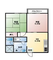 間取図画像 2DK