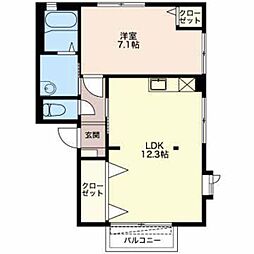 間取図画像 1LDK