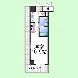 フェニックスレジデンス堺東 1Kの間取図画像