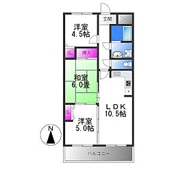プレジオ・ノーザンライツ 3LDKの間取図画像