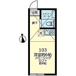 ユナイト上星川オックスフォードスクエアー ワンルームの間取図画像