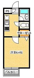 Residence八王子 1Kの間取図画像