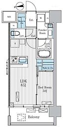 Terra蚕糸の森 1LDKの間取図画像