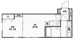 CREAL住吉 5階1DKの間取り