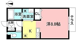 VILLAアイエム ワンルームの間取図画像