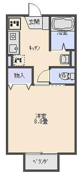 ポワールスタジオ 203｜神奈川県相模原市中央区淵野辺本町３丁目(賃貸アパート1K・2階・26.44㎡)の写真 その2