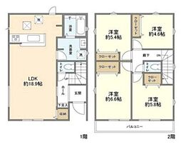 Kolet柏増尾#04 1階4LDKの間取り