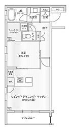 レジディア笹塚2 1LDKの間取図画像