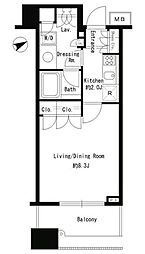 PARKAxis青山骨董通り 1Kの間取図画像