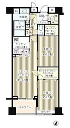KDXレジデンス日本橋水天宮 2階2LDKの間取り