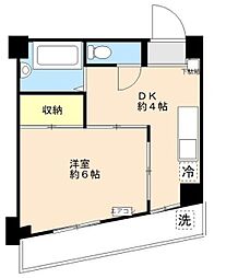 メゾンディアマンテ 3階1DKの間取り