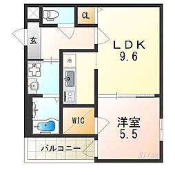 間取図画像 1LDK