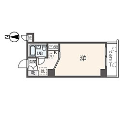 シティコープ横浜西 ワンルームの間取図画像