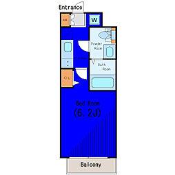 都営浅草線 戸越駅 徒歩3分の賃貸マンション 1階1Kの間取り