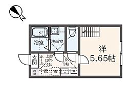 ハーミットクラブハウス横濱東久保 1階1Kの間取り