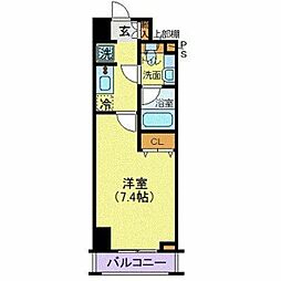サンスタレ浅草 1Kの間取図画像