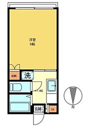 ソレイユ荻窪 1階1Kの間取り