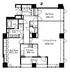 間取図画像 2LDK