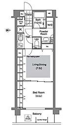 コンフォリア下落合 1LDKの間取図画像