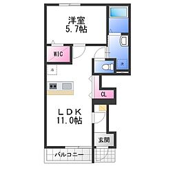 Grandeur Milano 1LDKの間取図画像