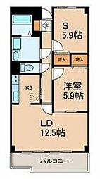 グランシャリオ 2LDKの間取図画像