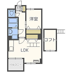 ファインポートB館 1LDKの間取図画像