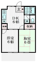 間取図画像 2DK