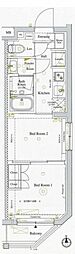 アークマーク中野坂上 2Kの間取図画像