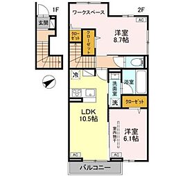 間取図画像 2LDK