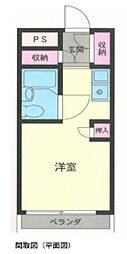 マリオン本千葉 ワンルームの間取図画像